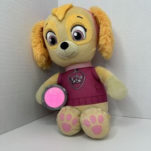 Paw Patrol Skye Snuggle Up Plush Pink Flashlight Sounds Working Stuffed Animal